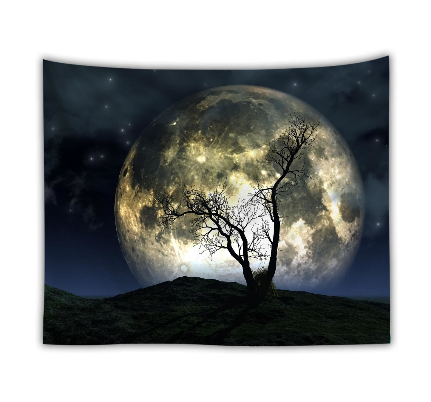 Ocean moon tapestry nature dorm decor wall tapestry