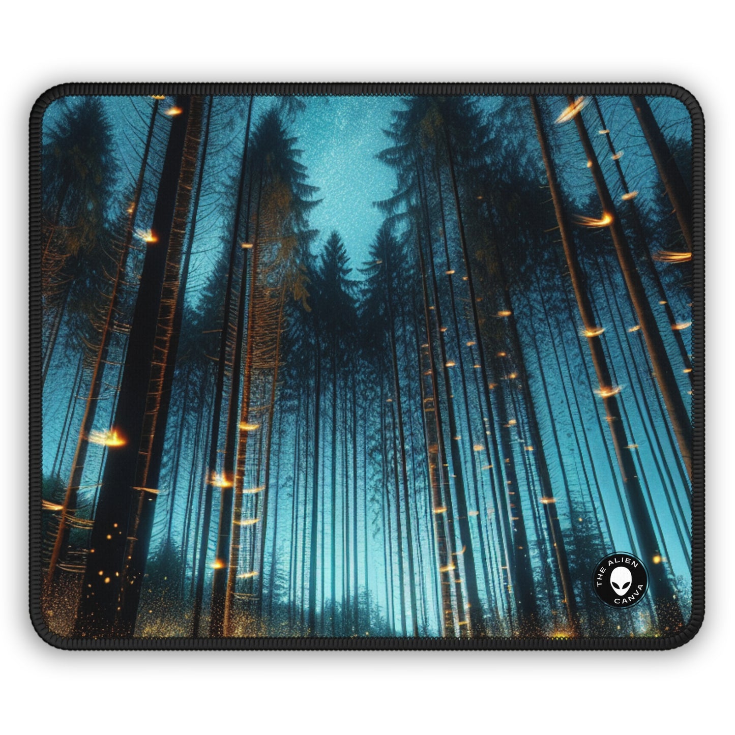 "Twilight Enchantment: Firefly Forest" - The Alien Gaming Mouse Pad