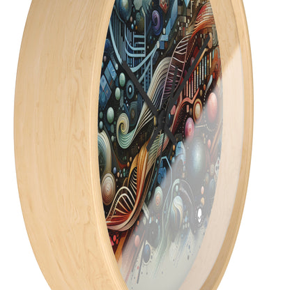 "Bio-Futurism: Butterfly Wing Inspired Art" - The Alien Wall Clock Bio Art
