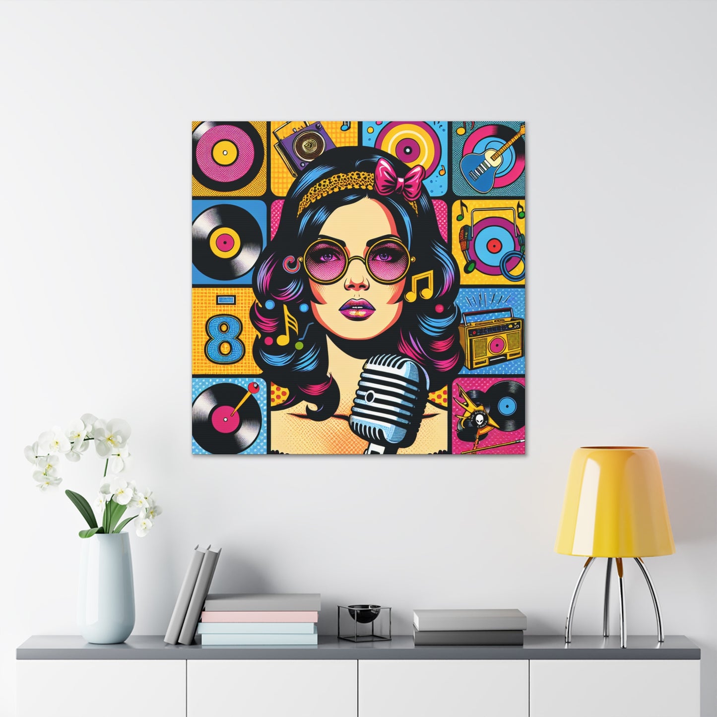 "Célébrer l'iconographie pop : un portrait rétrospectif" - The Alien Canva Pop Art