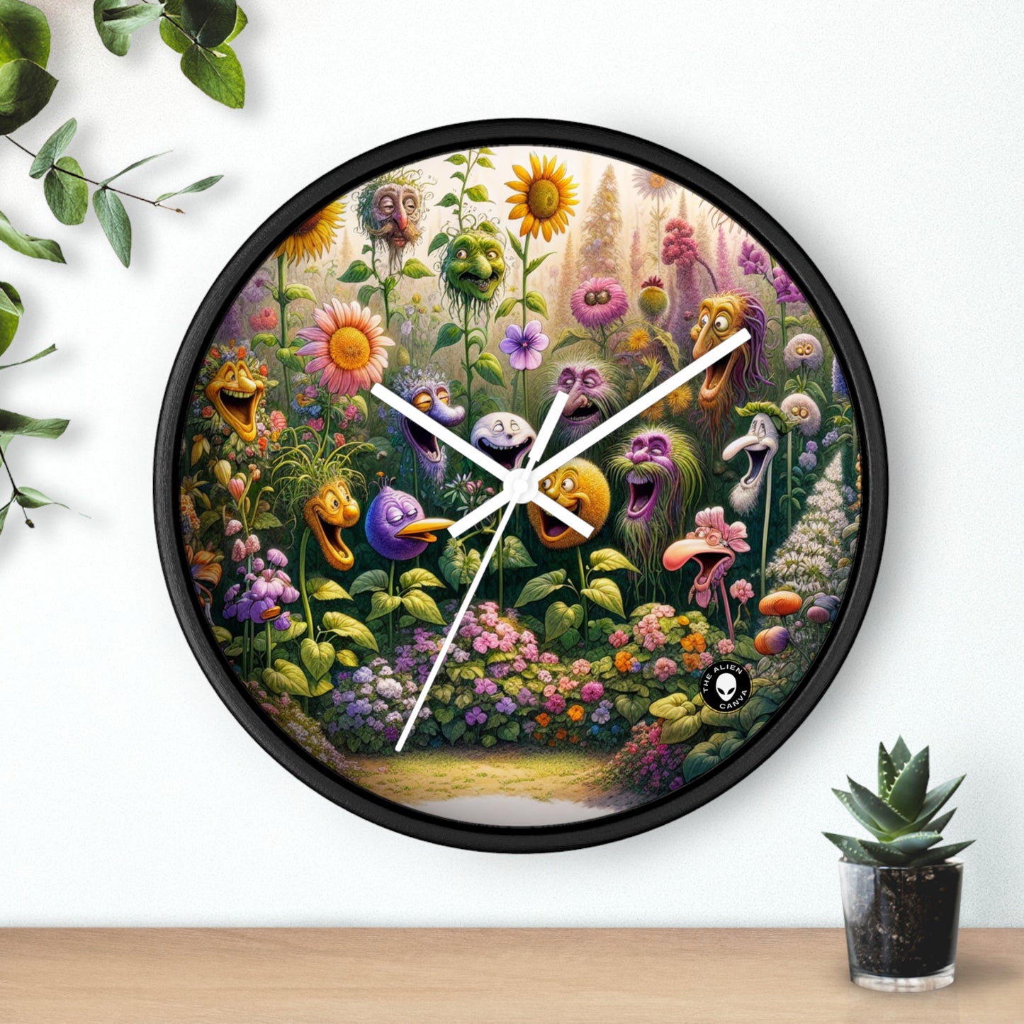 "The Talking Garden" - The Alien Wall Clock