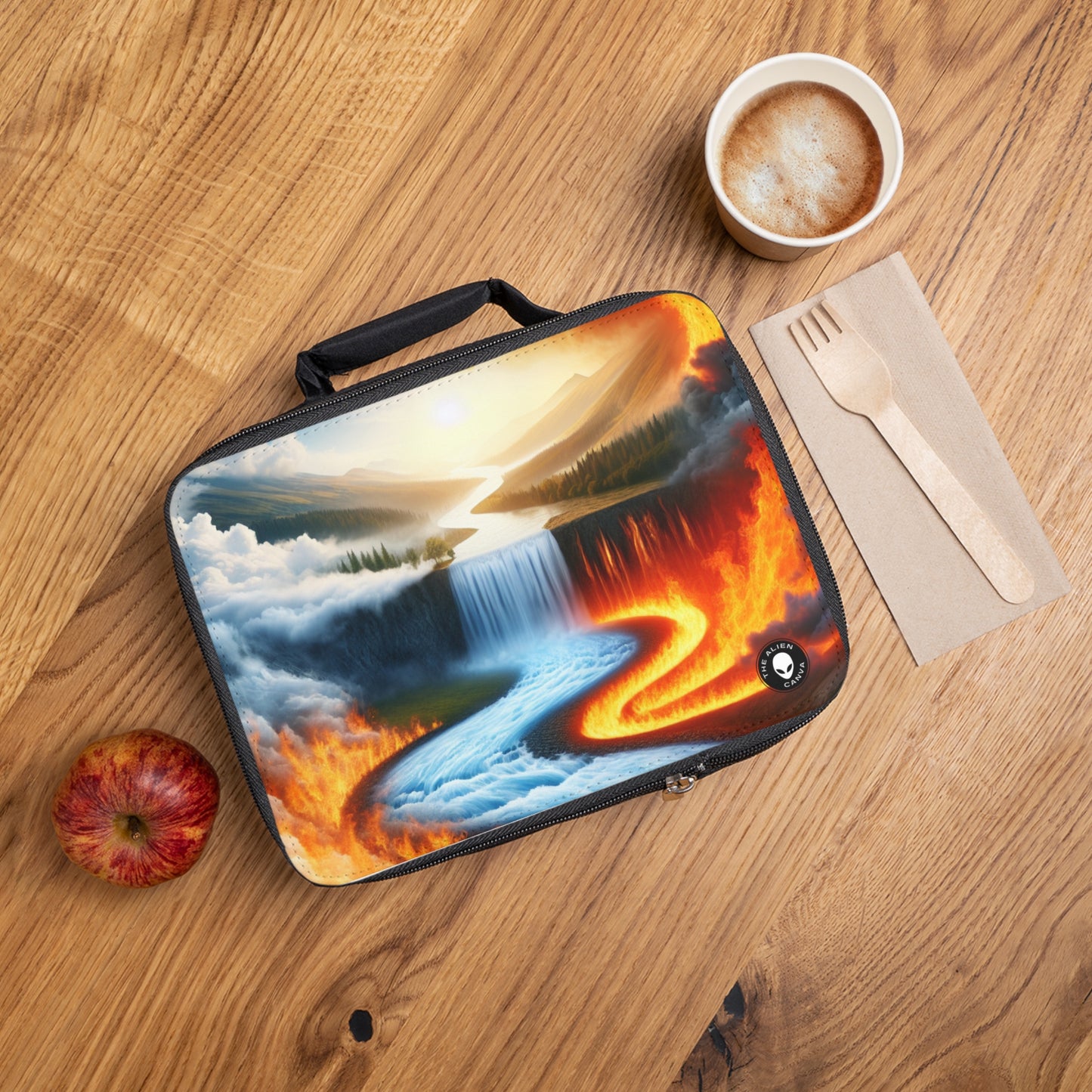 "Fusion of Elements: Harmony in Contrast"- The Alien Lunch Bag