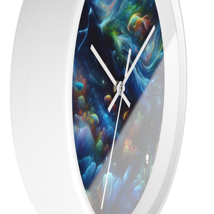 "Enchantment Under the Stars: A Mystical Underwater Journey" - The Alien Wall Clock