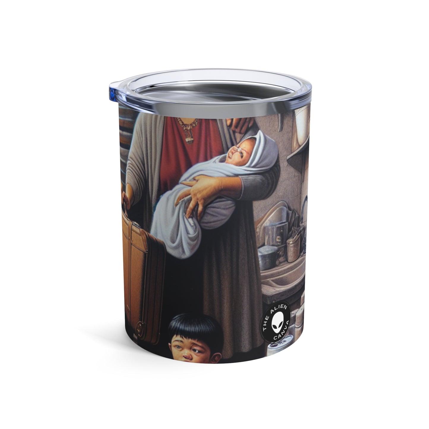 "Déracinés : un portrait du déplacement" - The Alien Tumbler 10oz Social Realism