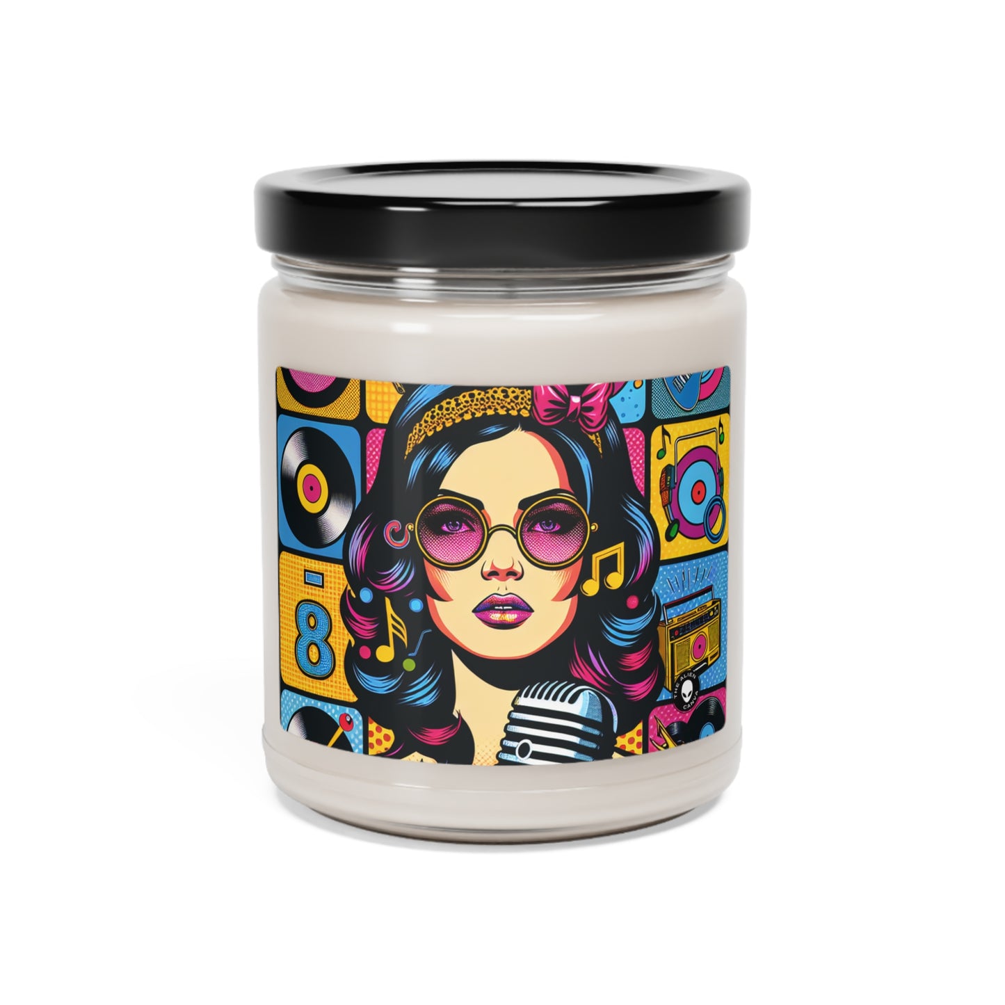 "Celebrating Pop Iconography: A Retrospective Portrait" - The Alien Scented Soy Candle 9oz Pop Art