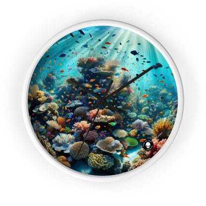 "Underwater Paradise: The Jewel of the Sea" - The Alien Wall Clock