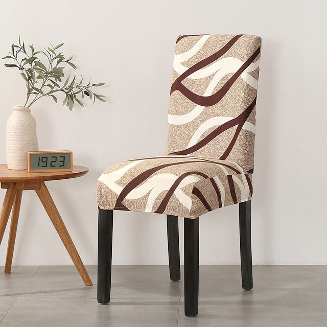 Printed dining chair cover