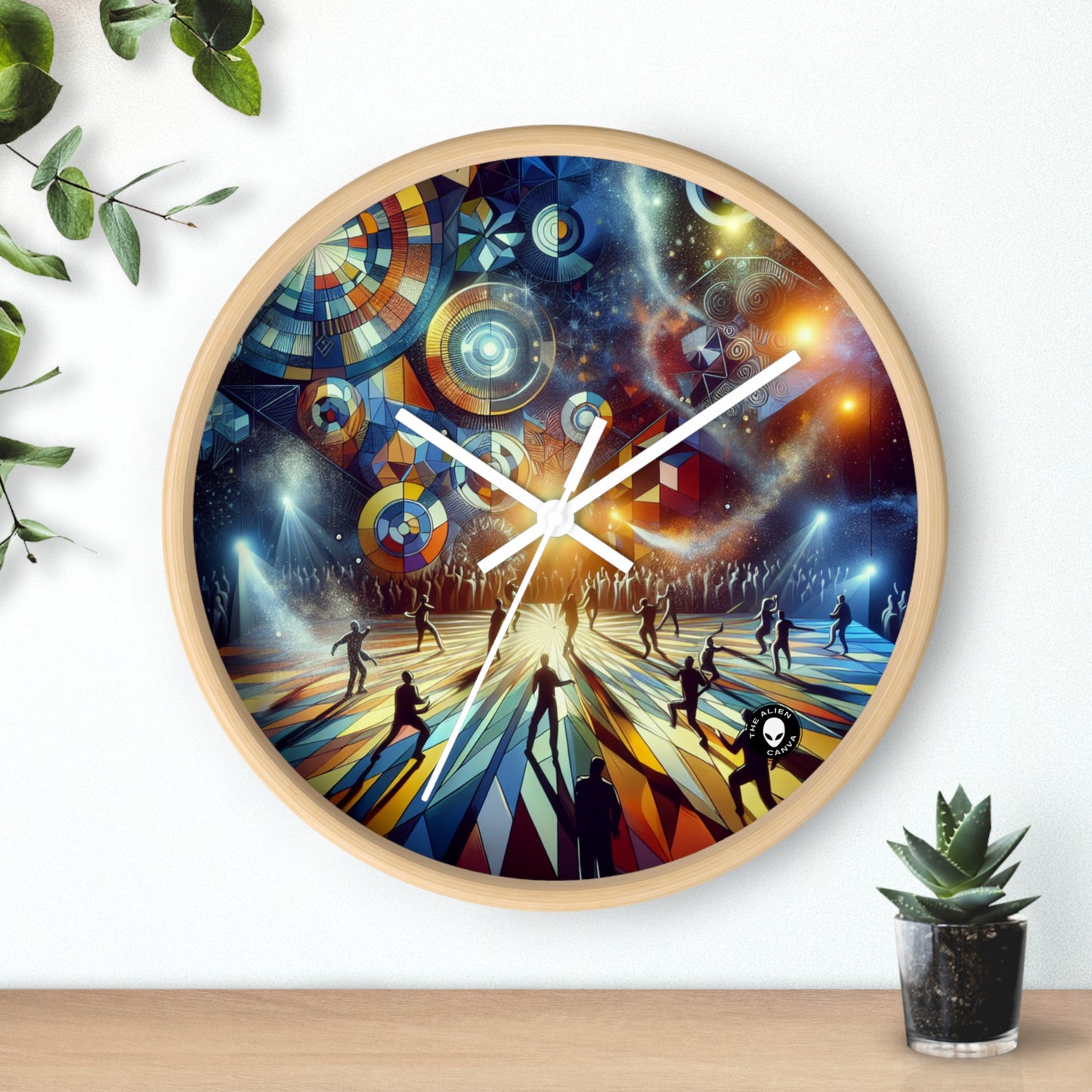 "El vuelo del artista: una danza sincronizada con la naturaleza" - El arte escénico del reloj de pared alienígena