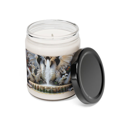 "Fiery Dragon Fountain: Heaven's Cascade" - La bougie de soja parfumée Alien 9oz Style Rococo