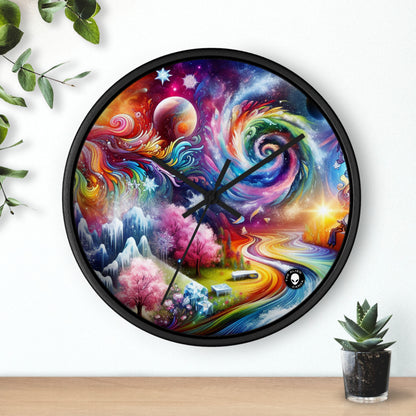 "Chronicles of Change: A Timeless Tapestry" - The Alien Wall Clock