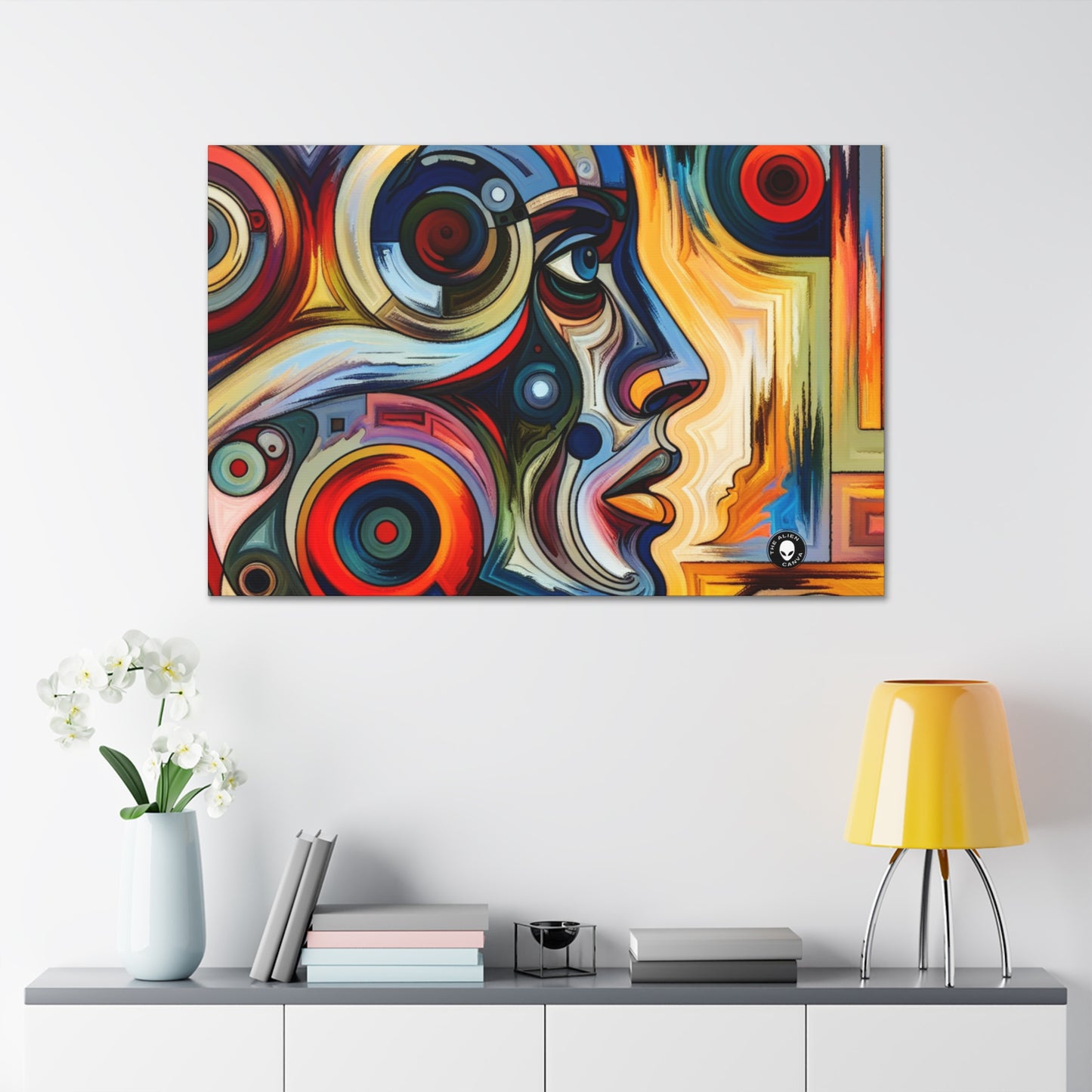 "Stormy Symphony: A Captivating Abstract Expressionist Painting" - The Alien Canva Expressionism