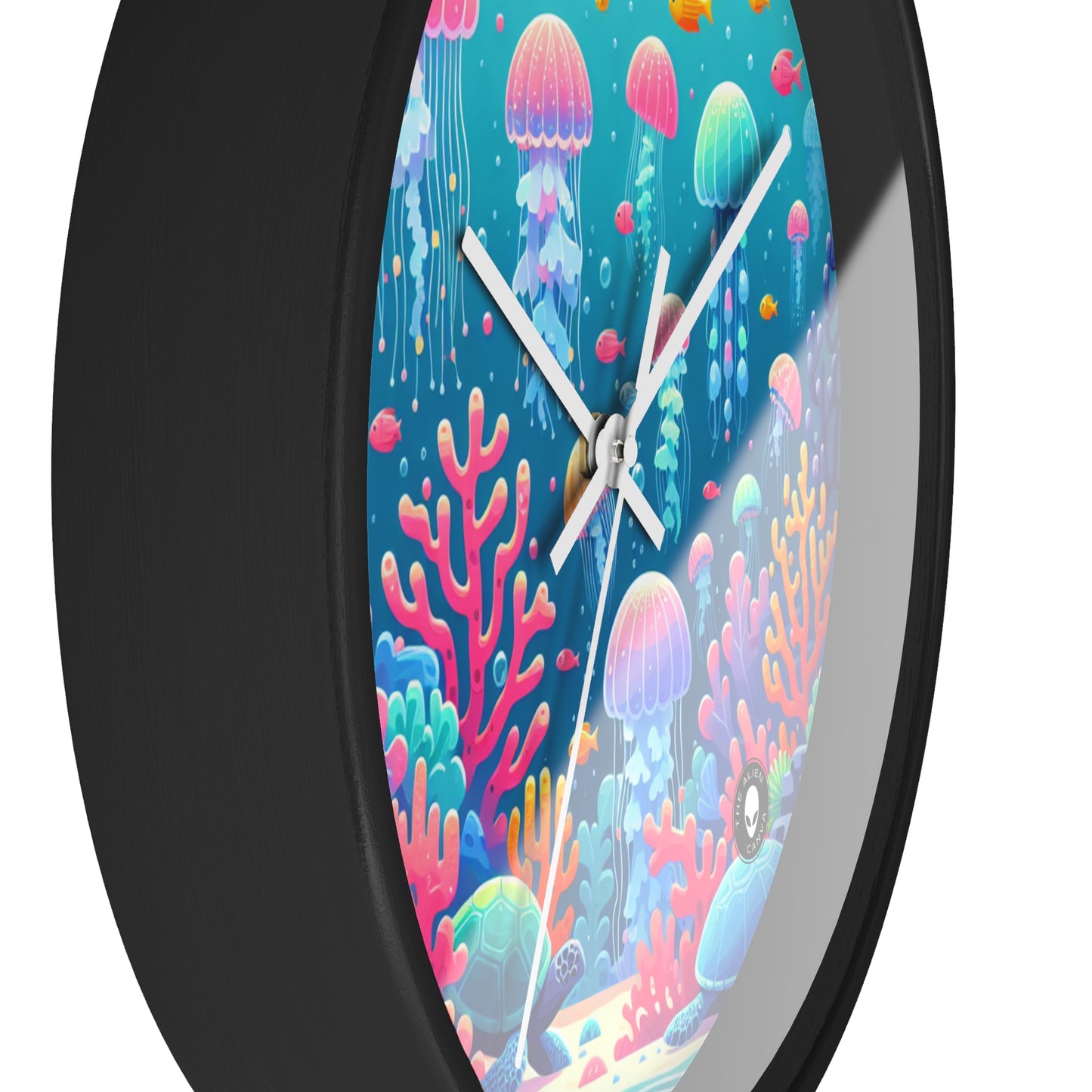 "Enchanting Underwater Symphony" - The Alien Wall Clock