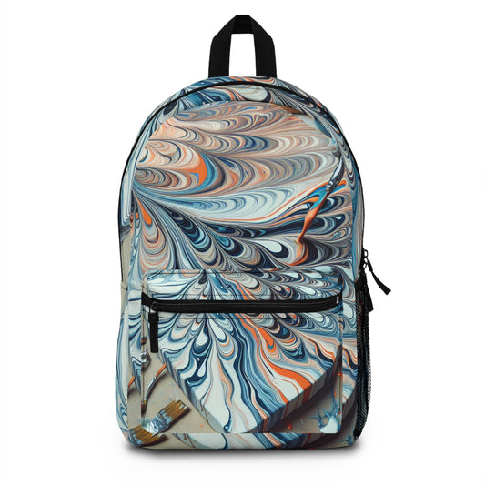 "Tilting the Canvas: Acrylic Pouring Exploration" - The Alien Backpack Acrylic Pouring Style