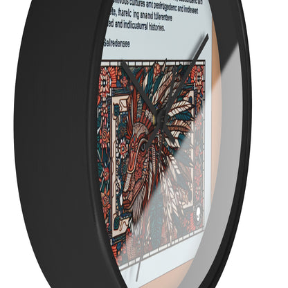 "Resilience Unveiled: A Postcolonial Celebration" - The Alien Wall Clock Postcolonial Art