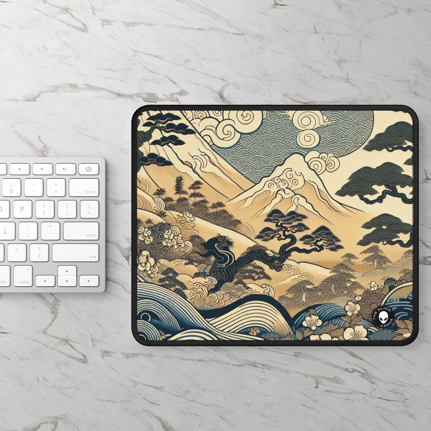 "Los sueños festivos de Edo" - The Alien Gaming Mouse Pad Ukiyo-e (impresión en madera japonesa)