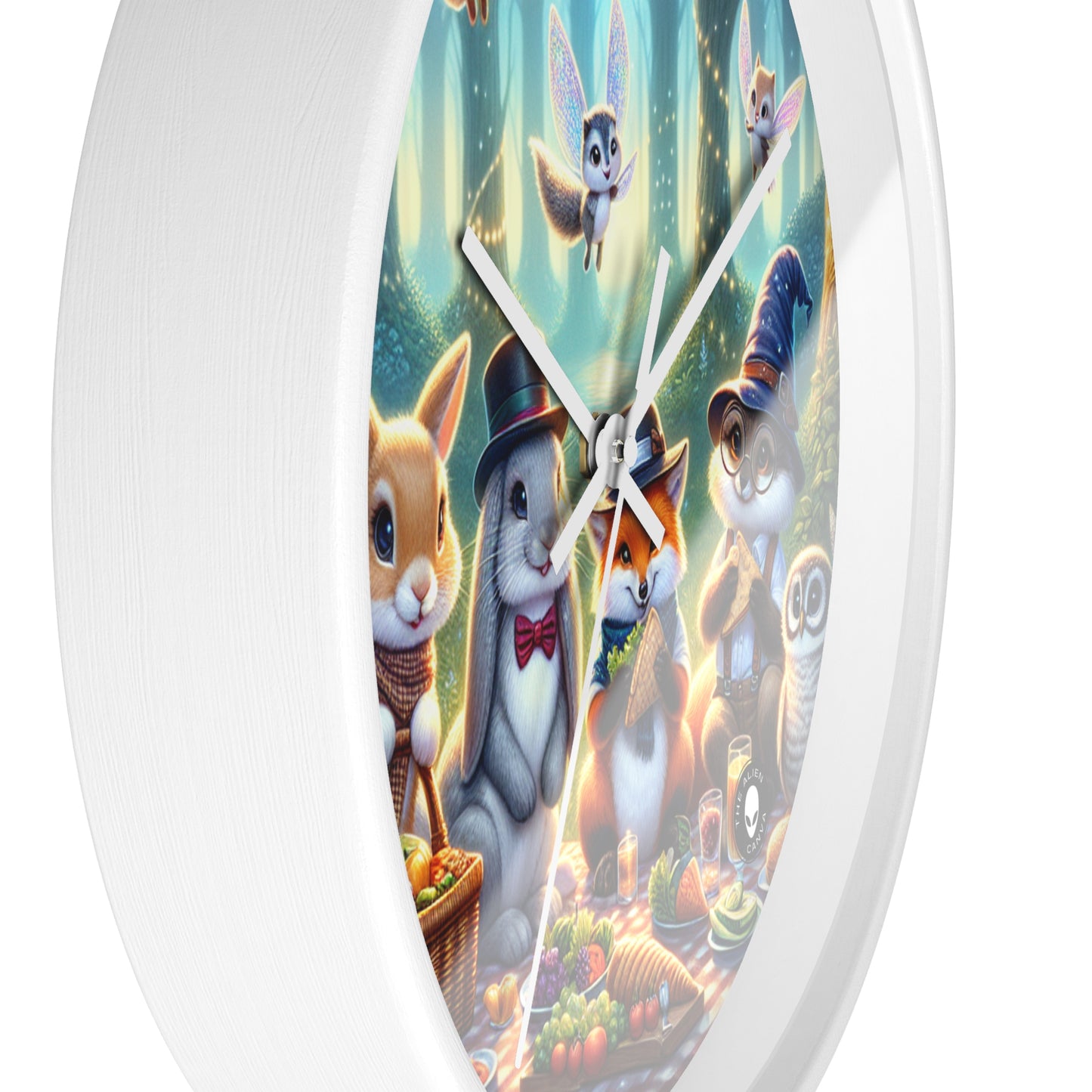 "Hats Off in the Enchanted Forest" - The Alien Wall Clock