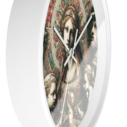 "Banquet mystique : une fantaisie de la Renaissance" - L'horloge murale extraterrestre Renaissance