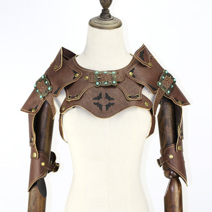 Steampunk shawl vest