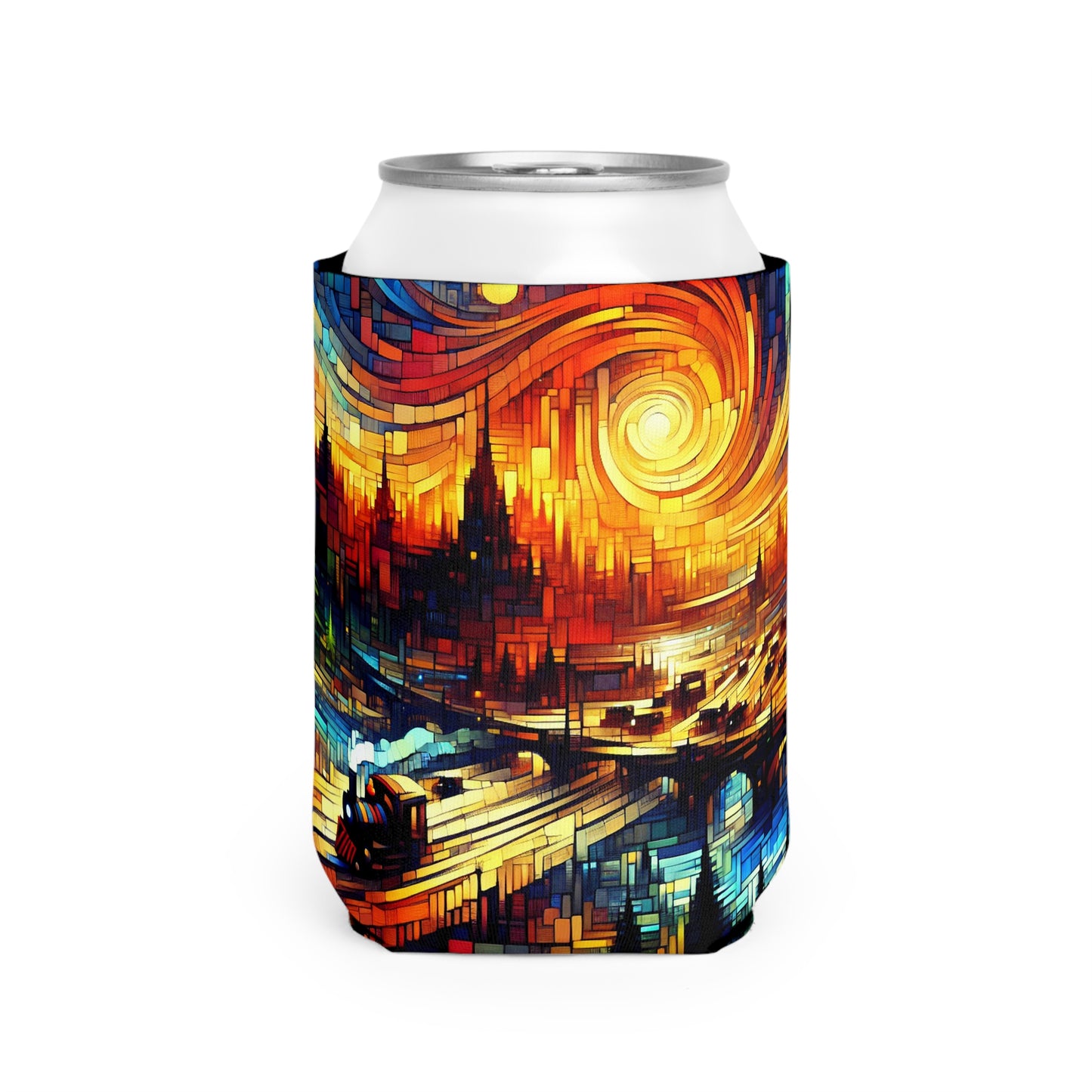 "A World Beyond: An Epic Fantasy Game Landscape" - The Alien Can Cooler Sleeve Video Game Art