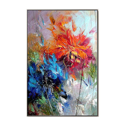 Handmade Floral Oil On Canvas Painting Home Decoration Poster