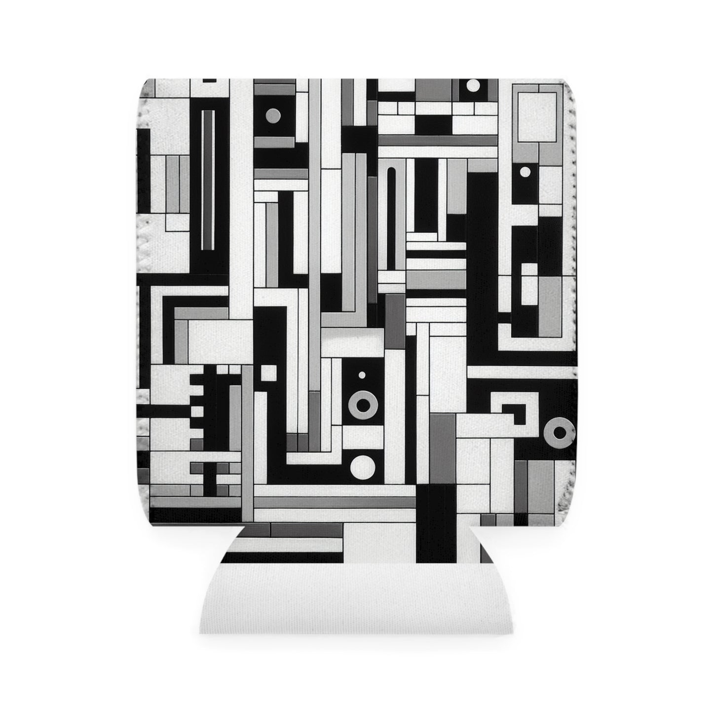 "De Stijl en noir et blanc" - La pochette isotherme Alien Can Style De Stijl