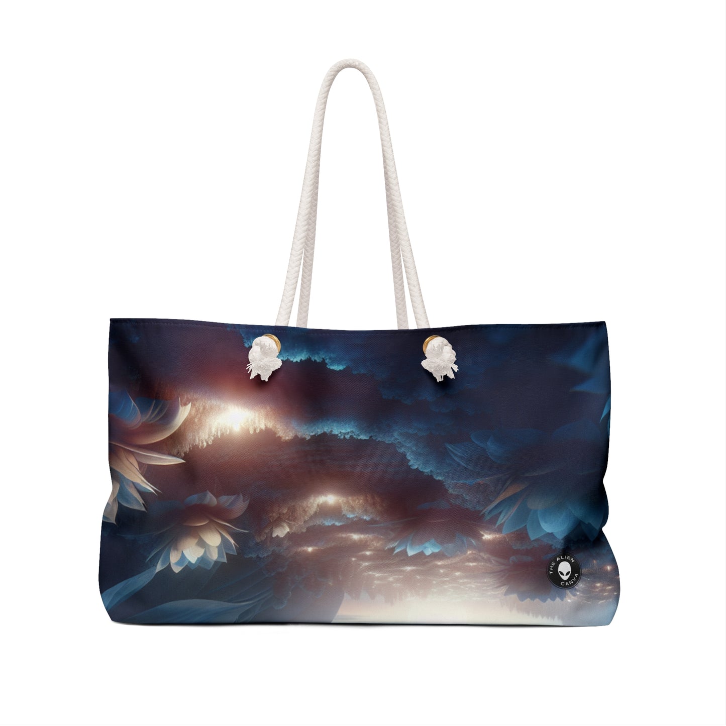 "Midnight Blooms: The Glow of Giant Flowers" - The Alien Weekender Bag