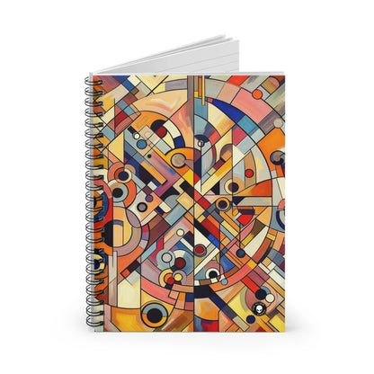 Chaos et harmonie : une danse visuelle – The Alien Spiral Notebook (ligne lignée) Art abstrait