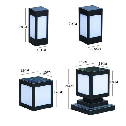 Luces solares para jardín, faros de pared para césped, luces impermeables para jardín, luces enchufables