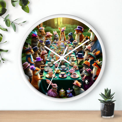 "Enchanted Tea Party in the Forest" - The Alien Wall Clock