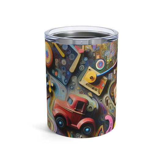 "Memory Lane: Un viaje nostálgico a través del tiempo" - Vaso Alien de 10 oz