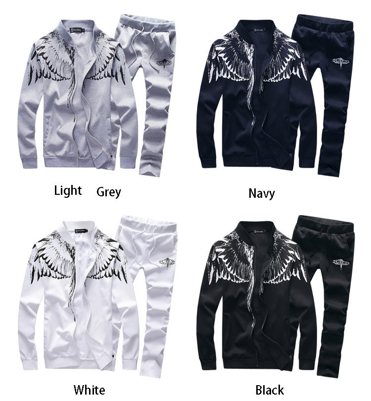 Stand-Up Collar Printed Sportswear Jacket Men's Casual Suit Jacket Men's