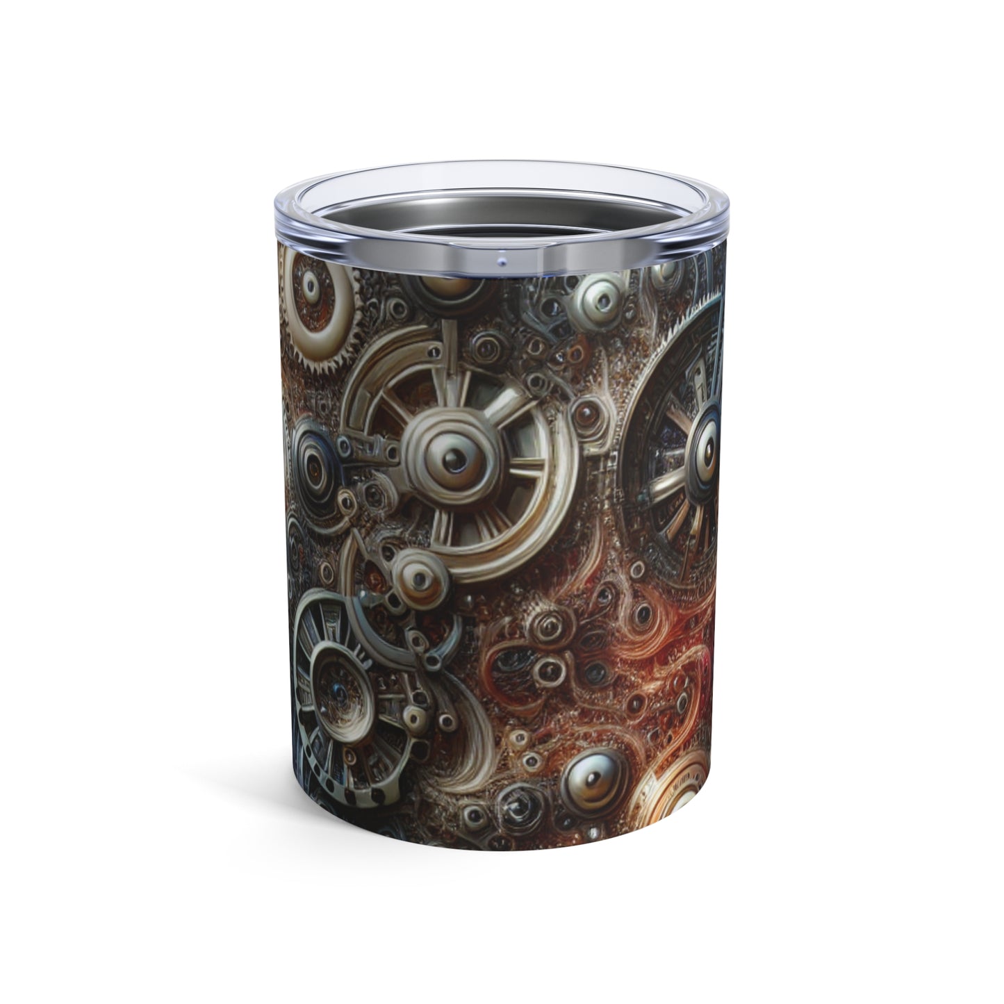 "Cybernetic Sentinel: A Futuristic Fusion of Man and Machine" - The Alien Tumbler 10oz Bio-mechanical Art