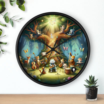 "Enchanted Forest Jam" - L'horloge murale extraterrestre