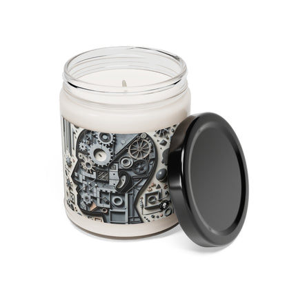 "Temporal Layers: Life's Journey Through Abstract Imagery" - The Alien Scented Soy Candle 9oz Conceptual Art