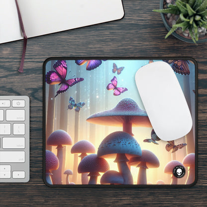 "Twilight Forest: Fluttering Butterflies and Towering Mushrooms" - The Alien Gaming Mouse Pad