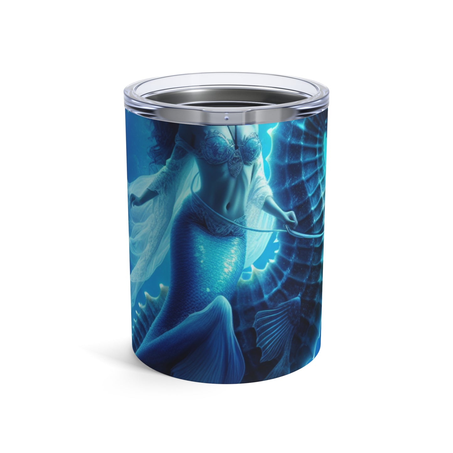 "Mermaid Magic: Journey with the Giant Seahorse" - The Alien Tumbler 10oz