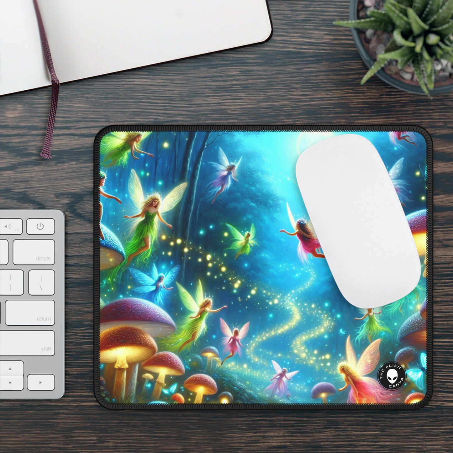 "Fairy Dance in the Glowing Forest" - The Alien Gaming Mouse Pad