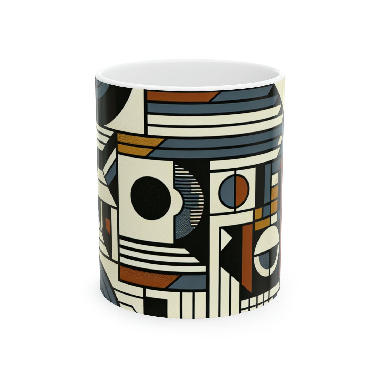 "Urban Elegance: A Concrete Art Exploration" - The Alien Ceramic Mug 11oz Concrete Art