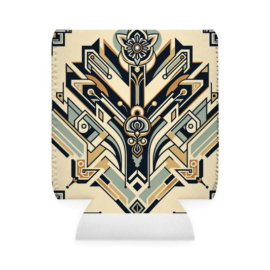 "Noches glamorosas: un paisaje urbano Art Deco" - The Alien Can Cooler Sleeve Art Deco