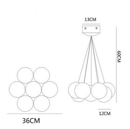 Candelabro de sala de estar, comedor, dormitorio, arte con personalidad creativa Simple