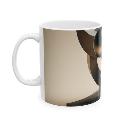 "Harmony in Nature: A Modernist Interpretation" - The Alien Ceramic Mug 11oz Modernist Sculpture