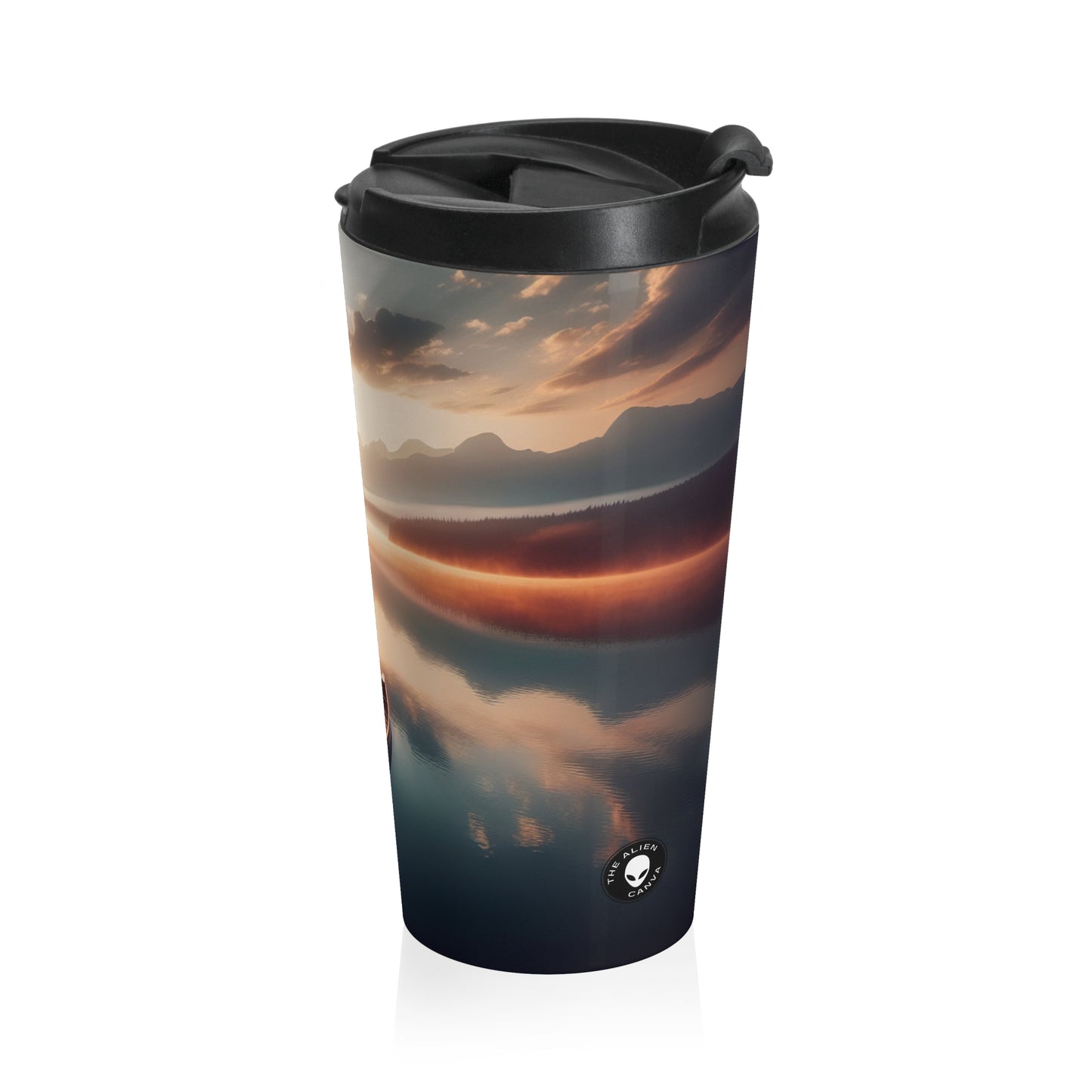 "Tranquil Morning" - La taza de viaje de acero inoxidable de Alien