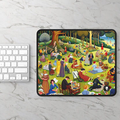 "Whimsical Village Delights" - The Alien Gaming Mouse Pad Arte ingenuo