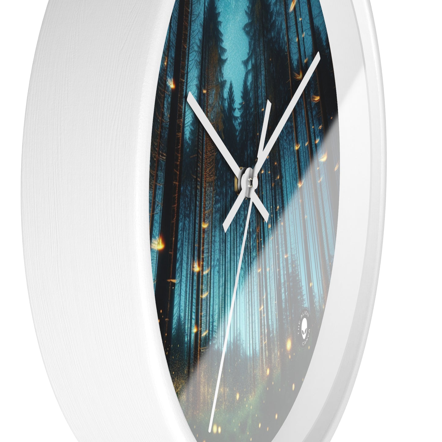 « Twilight Enchantment : Firefly Forest » – L'horloge murale extraterrestre