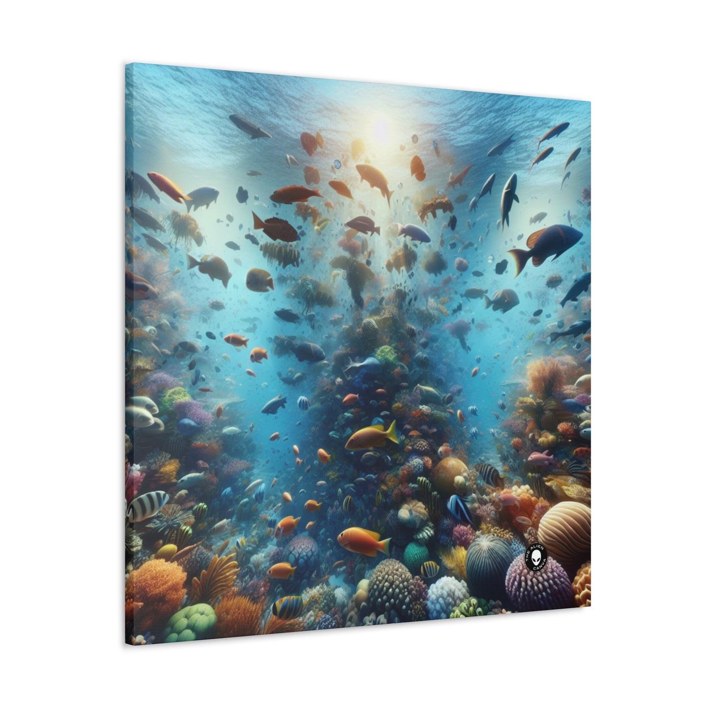 "Glimmering Reef: A Colorful Underwater Wonderland" - The Alien Canva