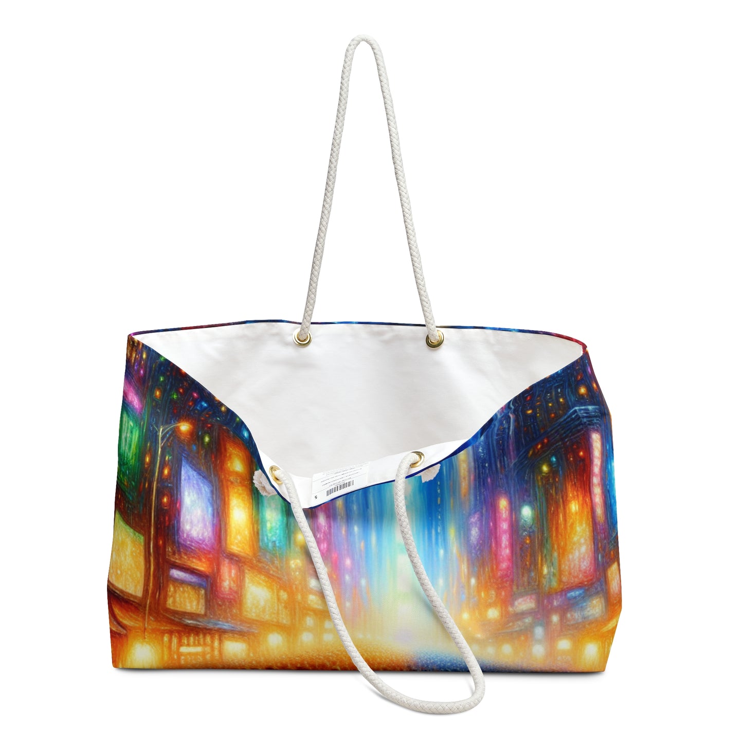 "Neon Nightscapes: A Symphony of City Chaos" - The Alien Weekender Bag