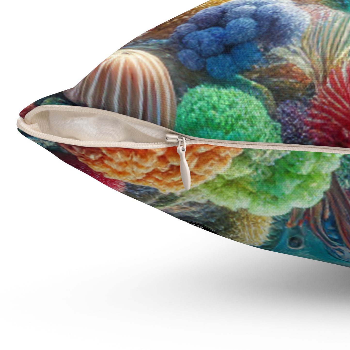 "Jellyfish Fantasy"- The Alien Spun Polyester Square Pillow