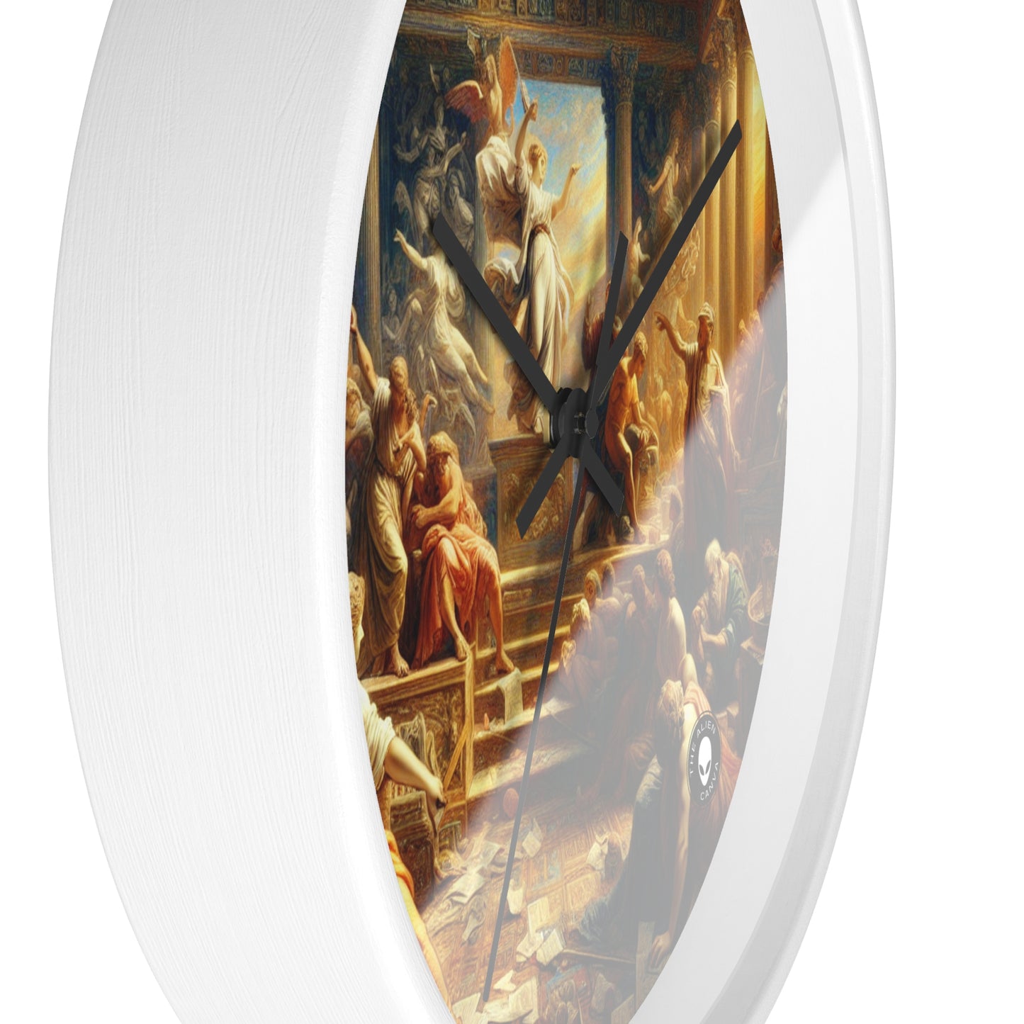 "Modern Renaissance: Leaders of Today" - The Alien Wall Clock Neoclassicism