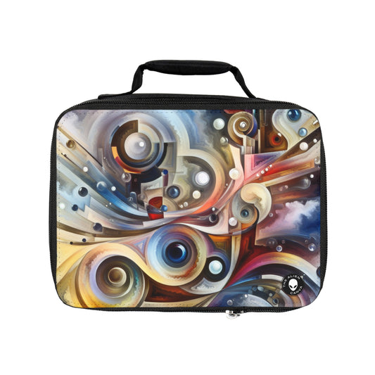 "La sinfonía mecánica de la naturaleza" - La bolsa de almuerzo alienígena Surrealismo abstracto