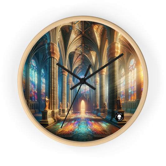 Shadows of the Gothic Cathedral - The Alien Wall Clock Gothic Art